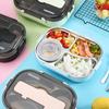 Leak-Proof Bento Box Dinnerware Set, 1300ml Food Container for Adult and Student, Stainless Steel 304, With Soup Bowl