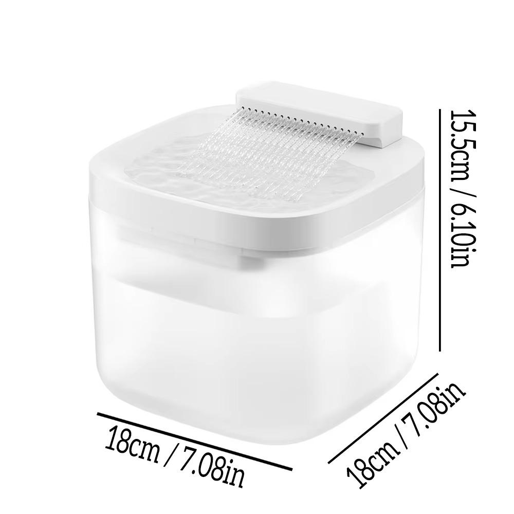Square Dog Water Dispenser 3L Cat Water Drinker Household Pet Water Fountain  Home