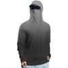 Tricou de vară cu mânecă lungă pentru bărbați Uscare rapidă Îmbrăcăminte de soare Pescuit Fitness Sport Hded Tricou cu mânecă lungă