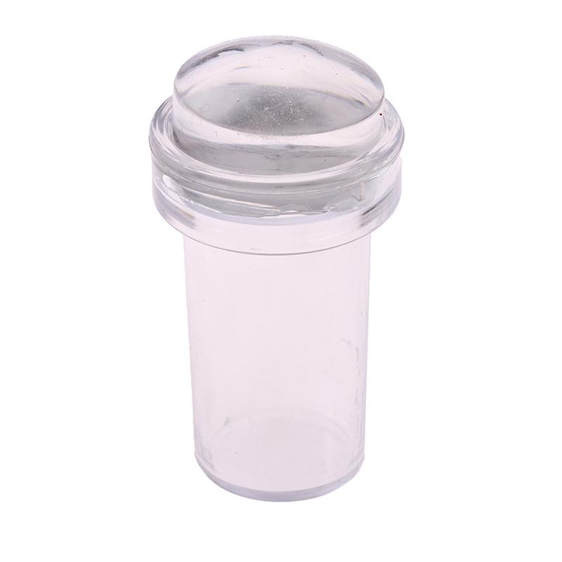 Pure Clear Jelly Silicone Nail Art Stamper Scraper Nail Stamp Stamping Tool