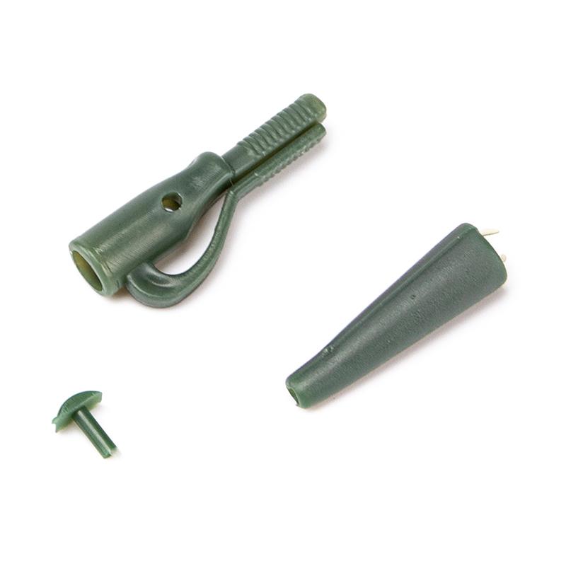 50Seturi Mini Clips Plumb & Coada Cauciuc Cone Crap Accesorii Kit Tackle De Pescuit