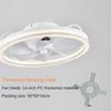 Modern Bedroom Fan Lamp Household Electric Fan With Light Intelligent Remote Control LED Ceiling Fan Light