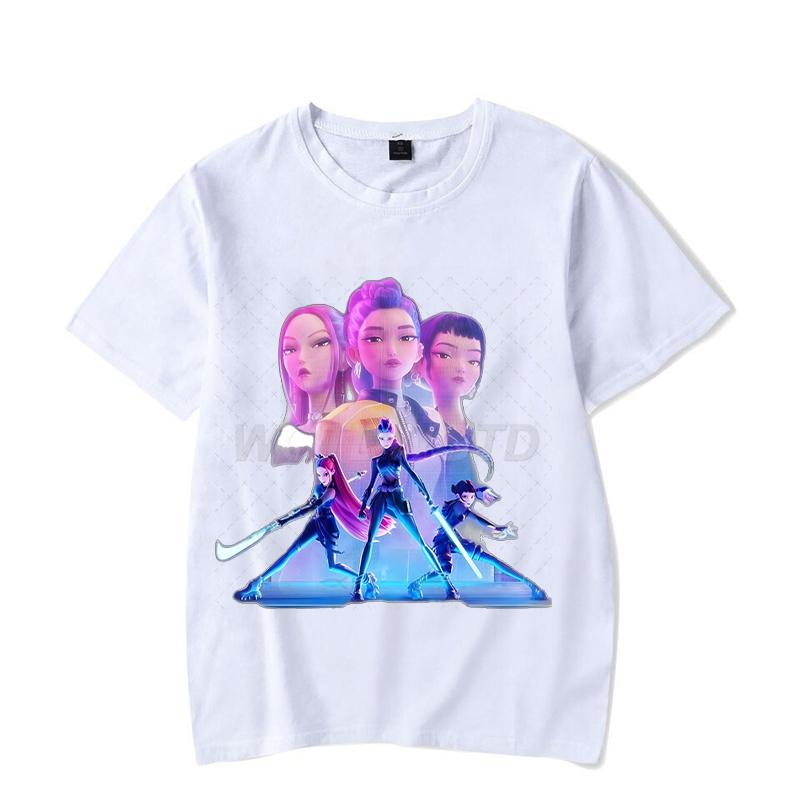 Rumi KPop Lovci démonů Anime Tričko Hip Hopová trička Dárek pro muže ženy Móda KPop Lovci démonů Korejská Ulzzang trička