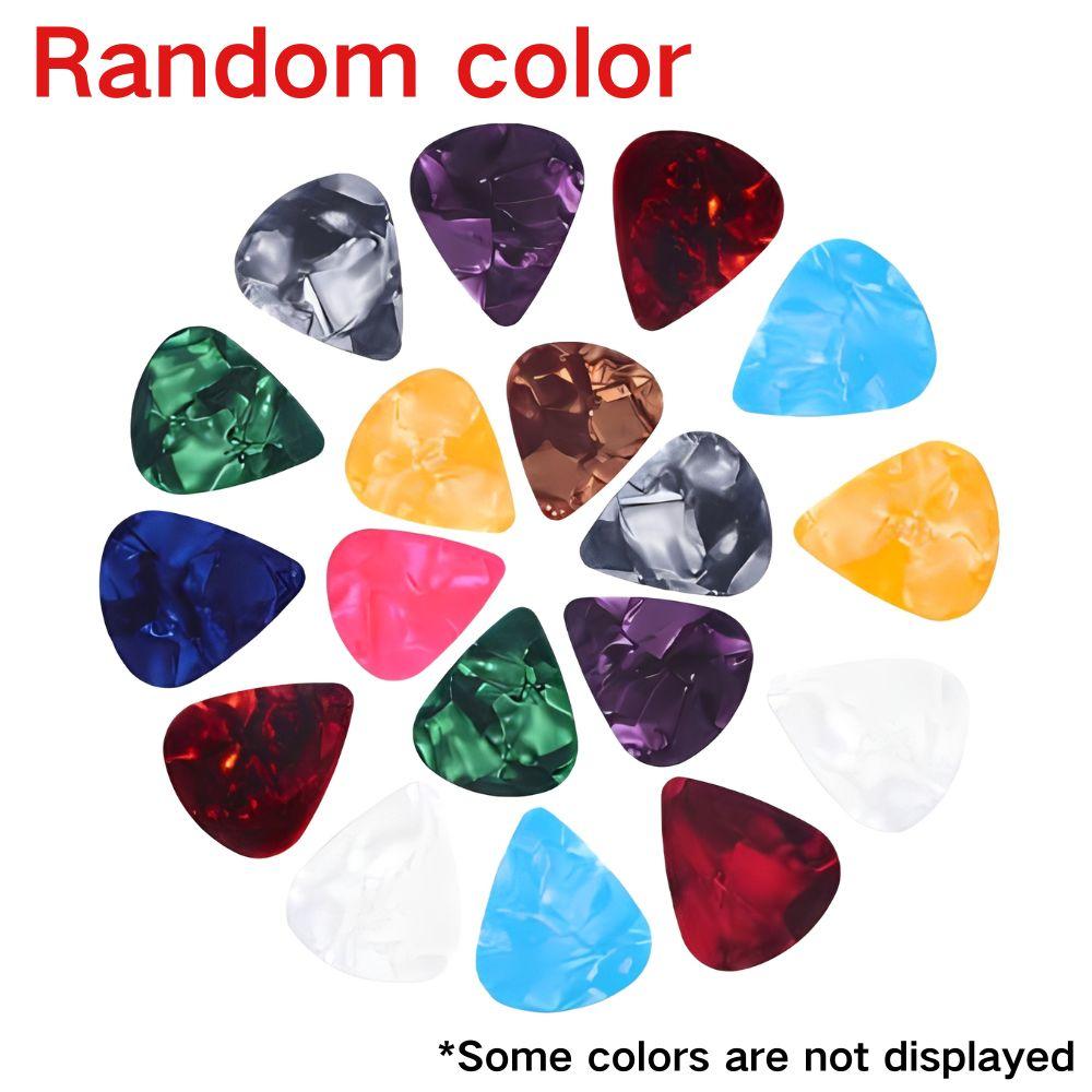 5/24pcs 0.5mm Colorful Celluloid Guitar Picks for Acoustic Electric Guitar, Bass, Ukulele, Musical Instrument Accessories YMY