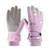 Kids' Winter Touch Screen Ski Gloves - Non-Slip, Windproof, Warm, Five-Finger Design with Velvet Lining