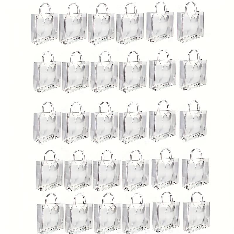 Transparent Plastic Gift Bags with Handles,Reusable Clear PVC Tote Bags for Mother'S Day,Weddings,Parties,Birthday Gift,Shopping