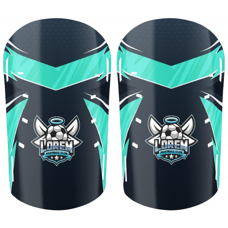 Professional Soccer Shin Guards With Sublimation Print Training Match Use