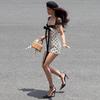 2026 European and American summer new Spice Girl polka dot design pure desire bow waist slim trend short skirt women