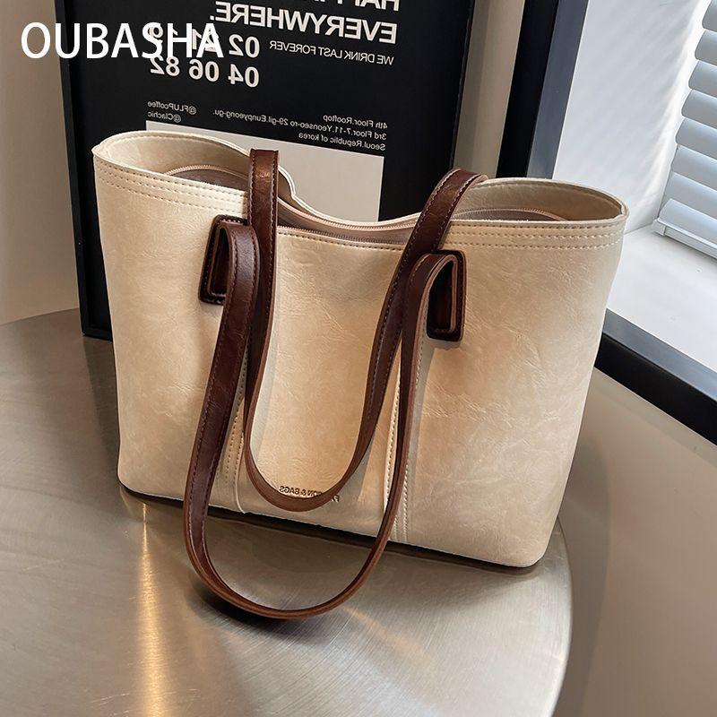 

Fancy Large Capacity Bag Women s 2025 New Arrival Super Hot All-Matching Shoulder Bag Special Interest Light Luxury Commuter Tote Beige