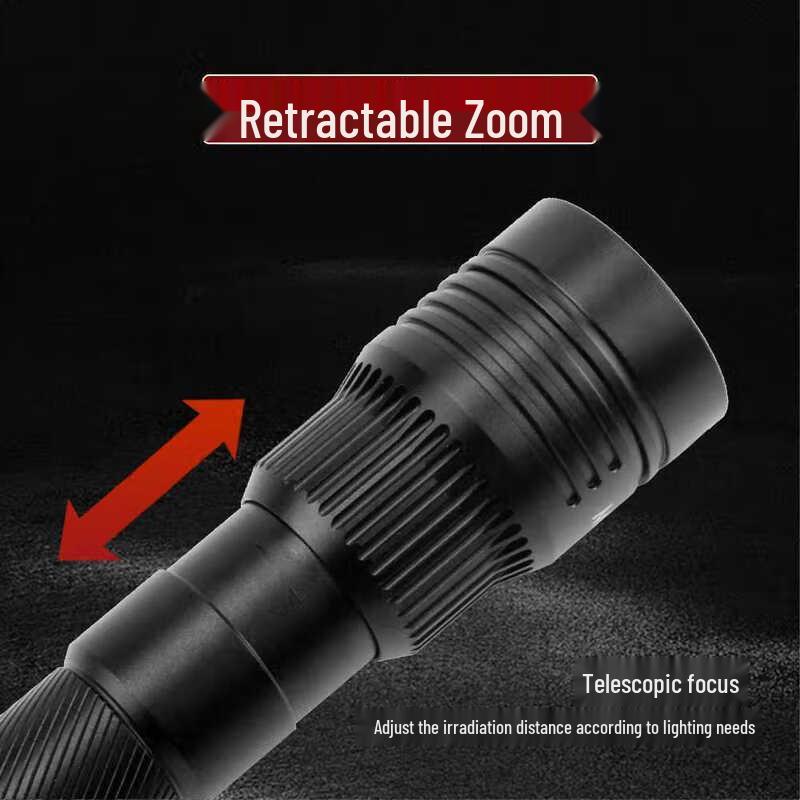 Liangtu LED Rechargeable Zoom Flashlight