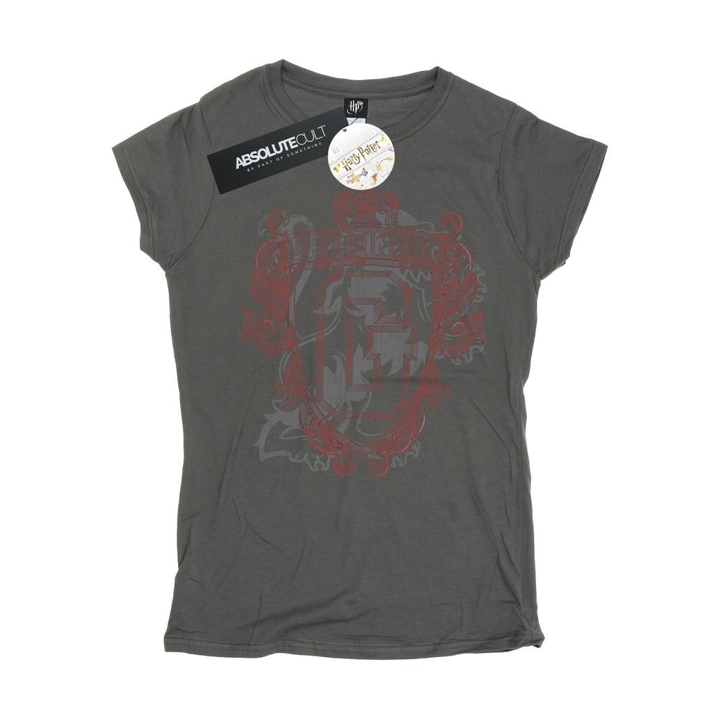 HARRY POTTER Womens/Ladies Gryffindor Lion Crest Cotton T-Shirt