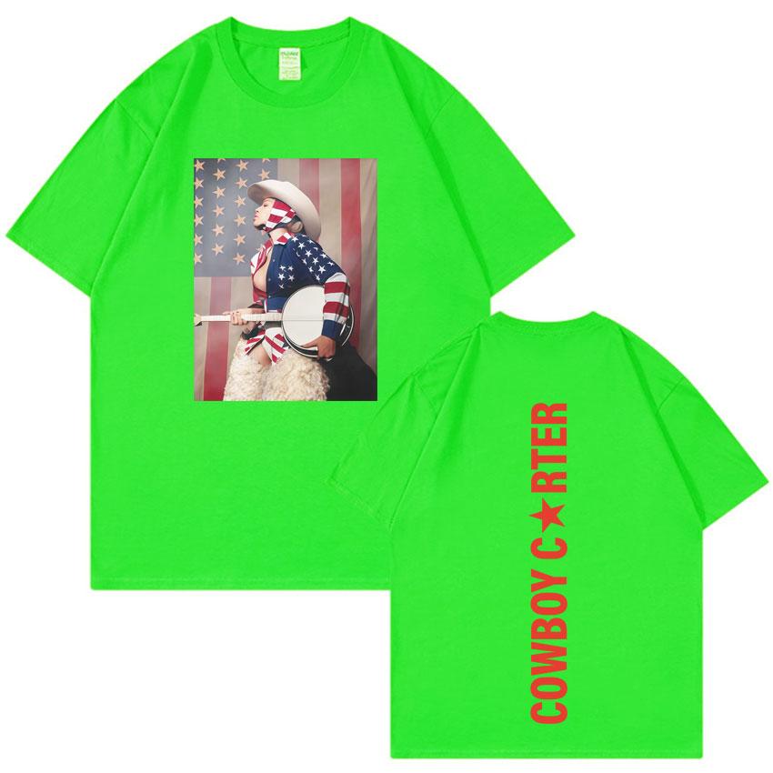 Beyonce Cowboy Carter Trendy Tour Print Tshirts Mens High Quality Oversized Aesthetic Summer Casual Tee Shirts Unisex Fans Gift