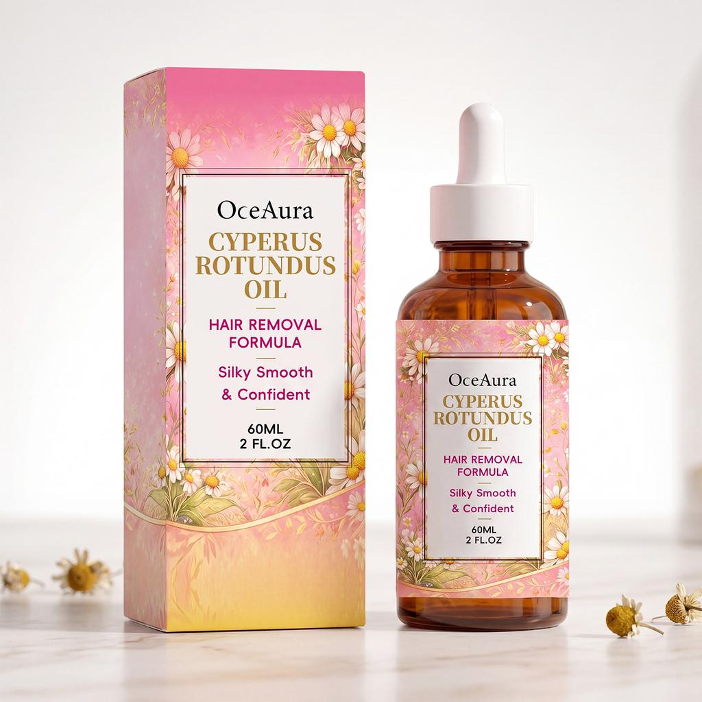 OceAura Cyperus Rotundus Hair Removal Oil – Smooth & Hydrating Skin Oil