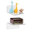 Transparent Design Transparent Wall Shelves Minimalist Floating Shelves  Storage Shelves