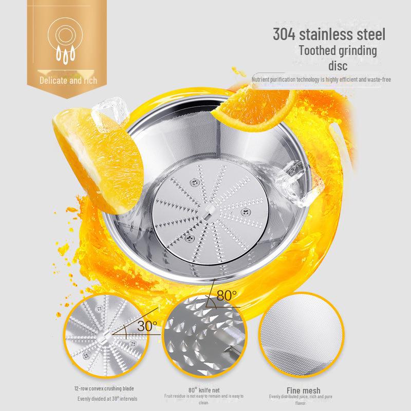 Supor TJE06A-400 Automatic Multifunction Juicer: Large-Caliber, Juice-Residue Separator & Mixer.