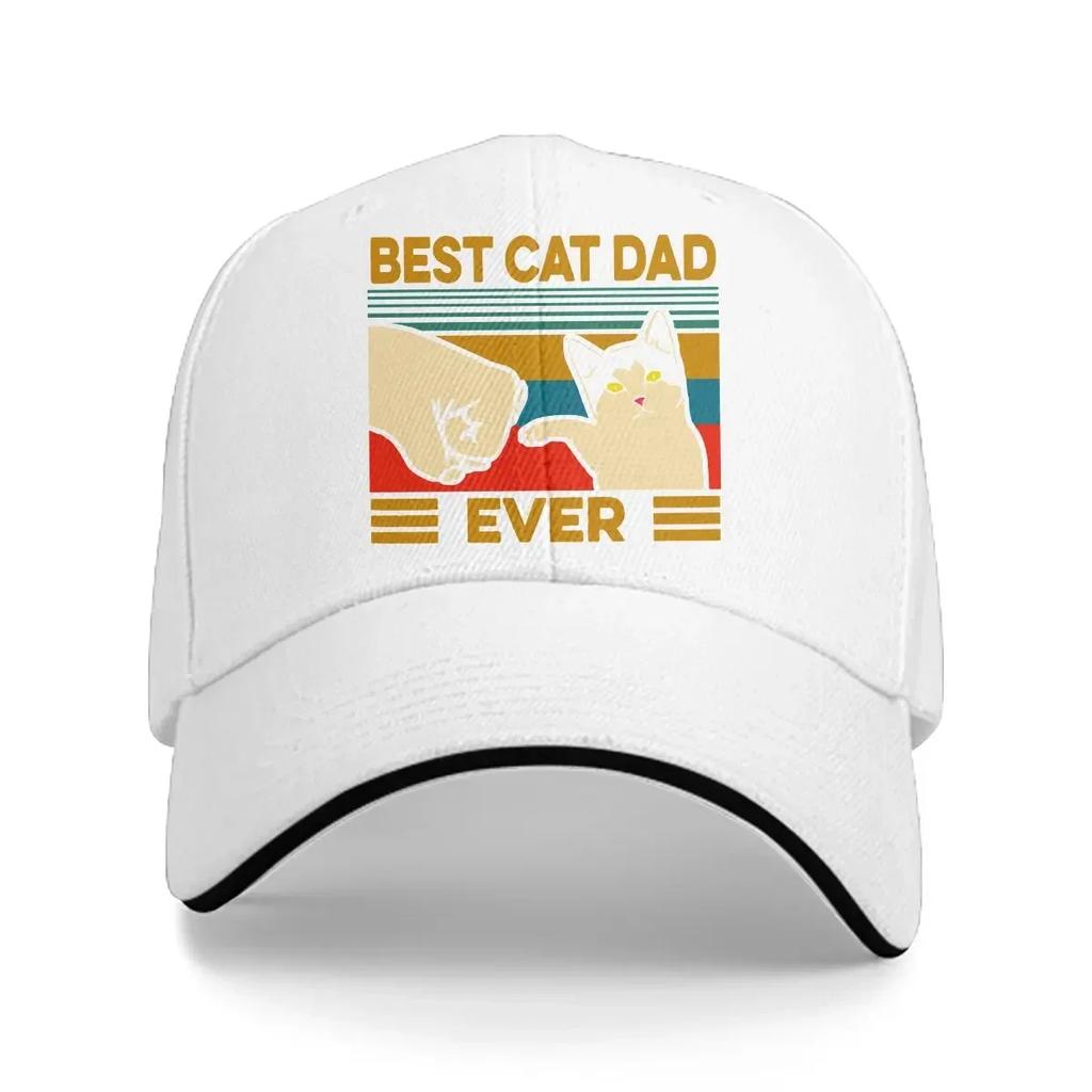 Summer Cap Sun Visor Vintage Best Dad Ever Hip Hop Caps Cat Lover Cowboy Hat Adjustable Peaked Hats