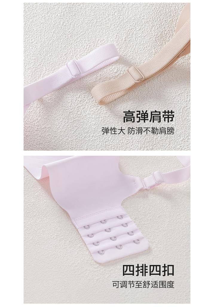 Oudifen Cool Soft Support Women's Small Breasts Cool without Trace Underwear Gather, Side Breasts Anti sagging Steel Rim Bra Bra
