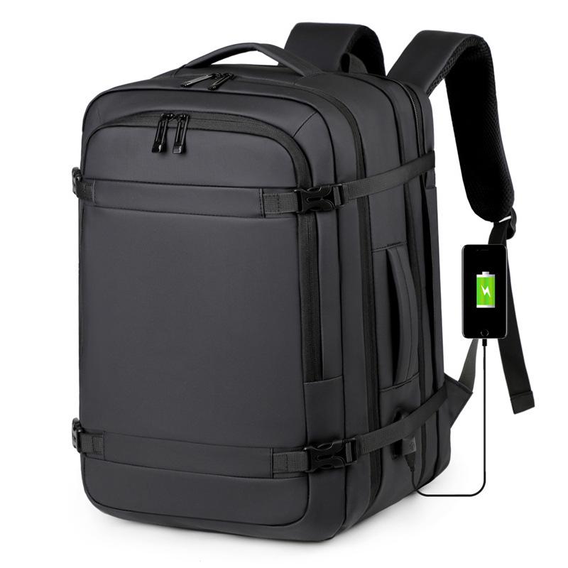 Large Capacity Water-Resistant Business Backpack with Charging Port