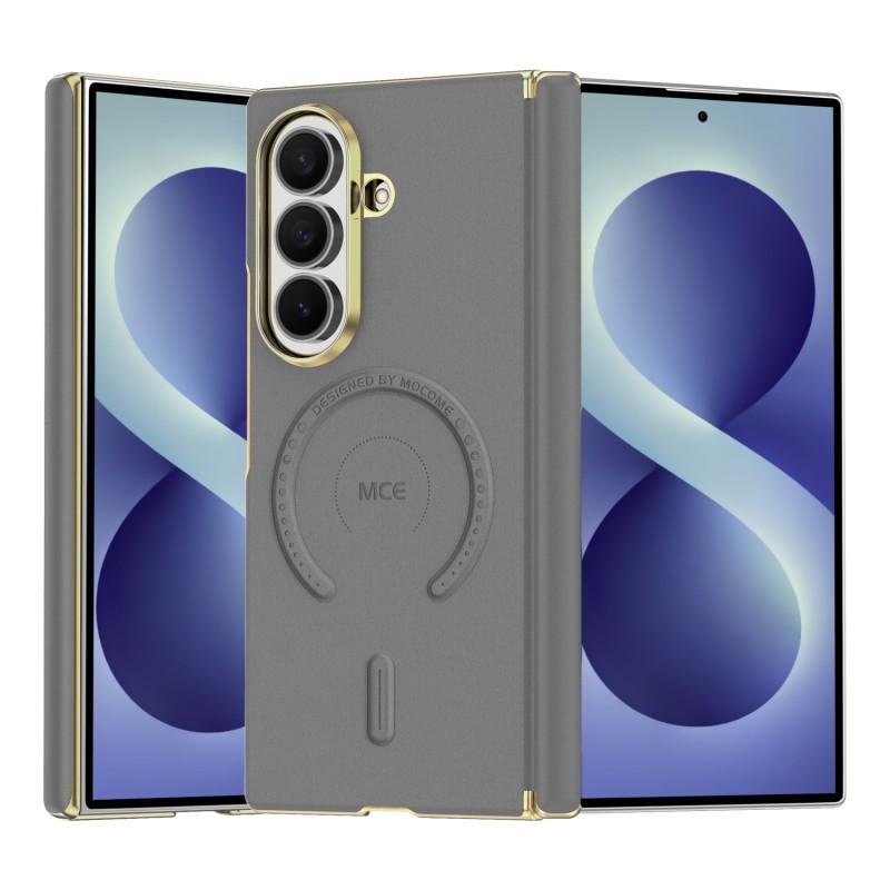Leather Magnetic Case Galaxy Z Fold 8 Ultra 7 6 5 Electroplated Shockproof Protective Cover