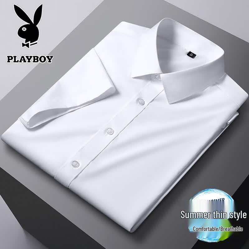 PLAYBOY Men's Summer Ice Silk Polo Shirt