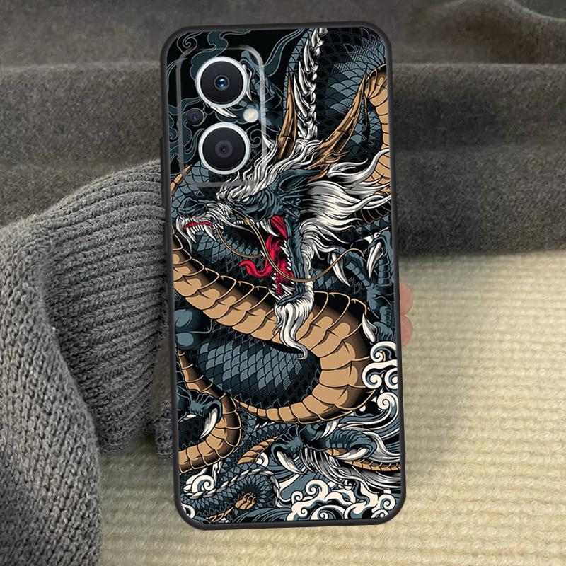 Chinese Dragon Phone Case For OPPO Reno 12 F 13 13F 11 8T 7 8 10 Pro OPPO Find X8 X6 Pro X3 X5 Lite Cover