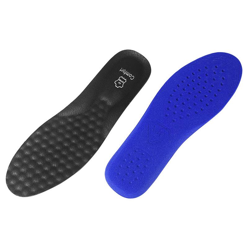 In-Stock Genuine Leather Sports Insoles: Cowhide, Sweat-Absorbent, Breathable, Unisex, Shock-Absorbing, Odor-Resistant for Basketball Shoes