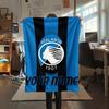 1PC Custom Name Atalanta BC Patterned Flannel Blanket Suitable For All Seasons for Home Decor Warmth and Comfort Gifts Holiday Present