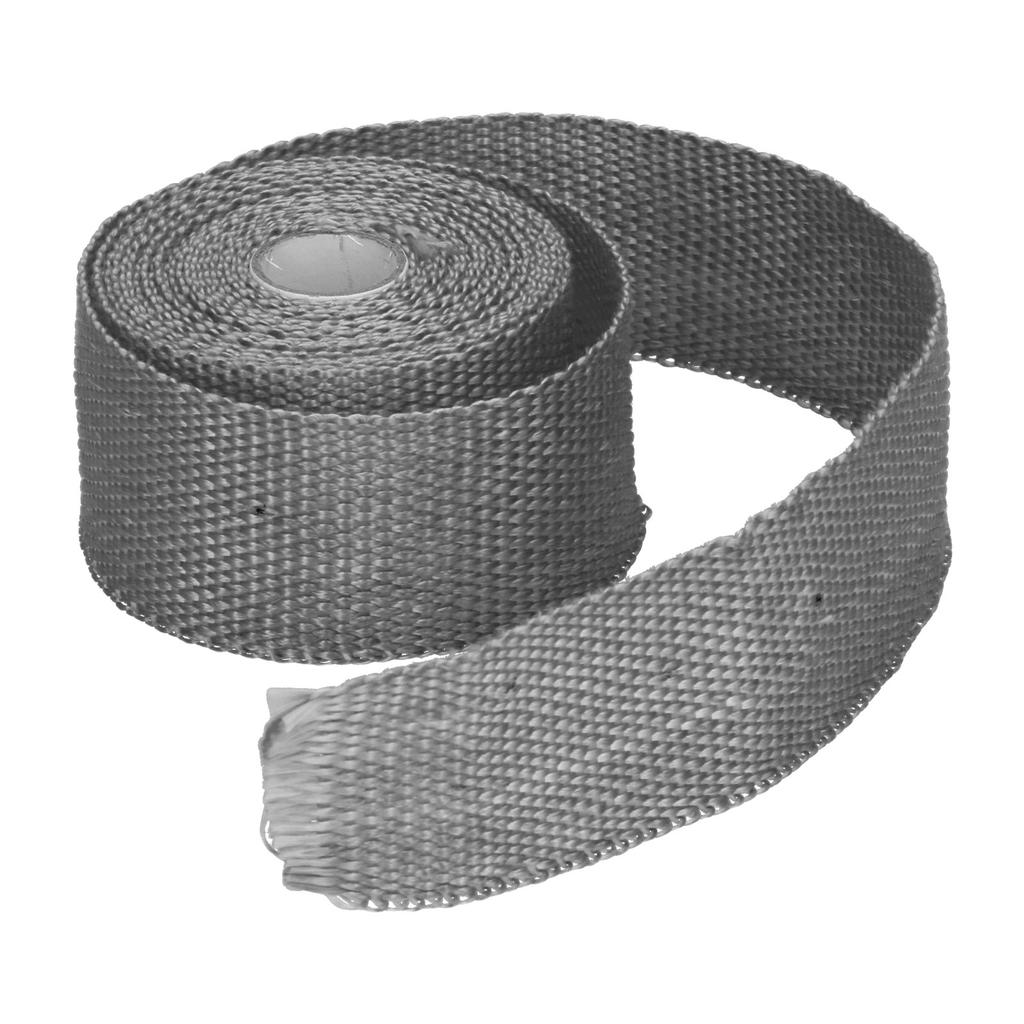 5m Exhaust Heat Wrap Insulation Tape Glass Fiber with Alloy Steel Tie for Car Motorcycle