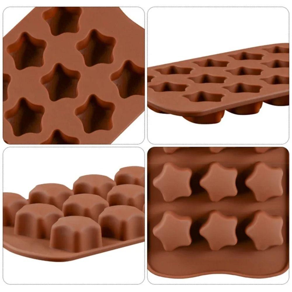 Handmade Design Silicone Chocolate Mold Non-Stick Surface Pudding Mold  Dessert Baking