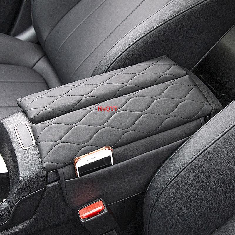 Center Console Armrest Box Cover Pad For Mercedes Benz A B CLA GLB GLA EQA EQB Class Leather Anti-Scratch Armrest Cushion