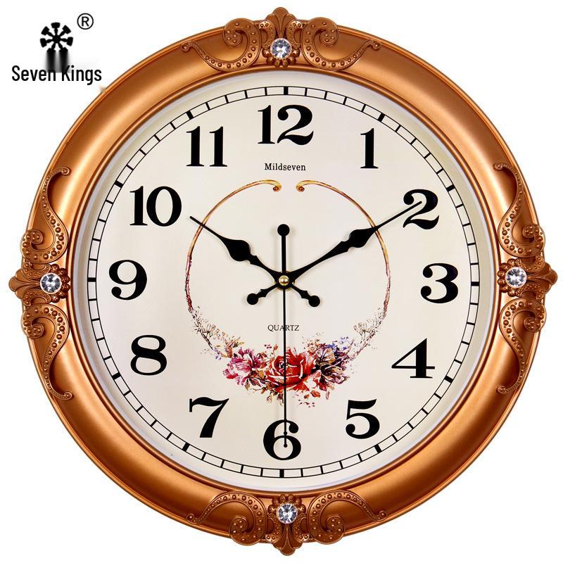 

Настенные часы с бесшумным кварцевым механизмом в европейском стиле для гостиной