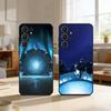 1PCS Étui de téléphone S-Stargate A-Atlantis Pour Samsung S26,S25,24,23,22,30,21,10,9,Ultra,Plus,Lite,FE Étui Noir Souple