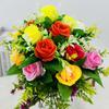 3pcs Simulated Artificial Flowers Exquisite Fake Plants Rose Bud Bouquet Centerpieces Arrangements