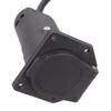 Anhängeradapter 5-polig 7-polig Doppelkopfstecker 60cm ABS-Konstruktion Geeignet für Fahrzeugabschleppen Kompatibilität