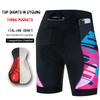 Mens Cycling Shorts With Gel Pad Comfort Seat Cushion Breathable Quick-Dry Road Mountain Bike Ride