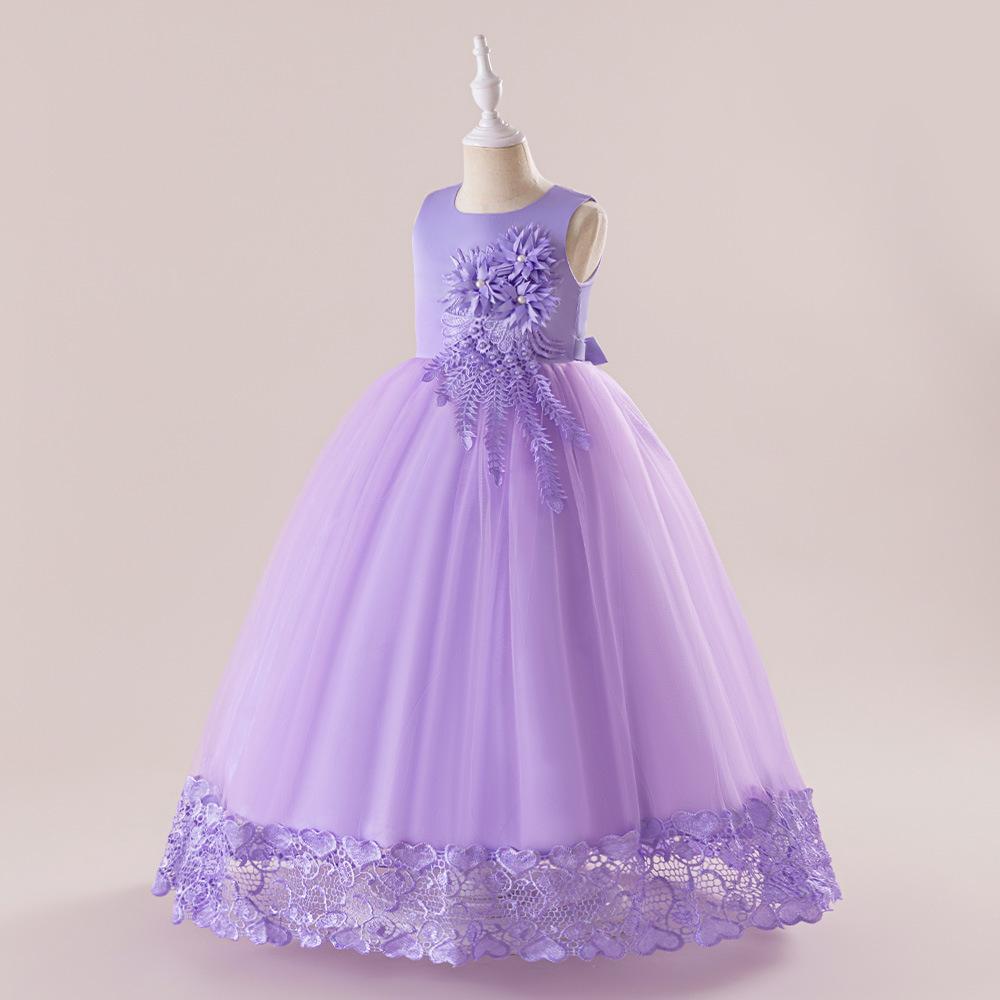 Children's Princess Mesh Puffy Dresses - Girls' Party and Catwalk Dresses