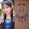 Women Head Chain Ethnic Style Forehead Chain Ethnic Style Beads Tassels Headbands  Girl/Women