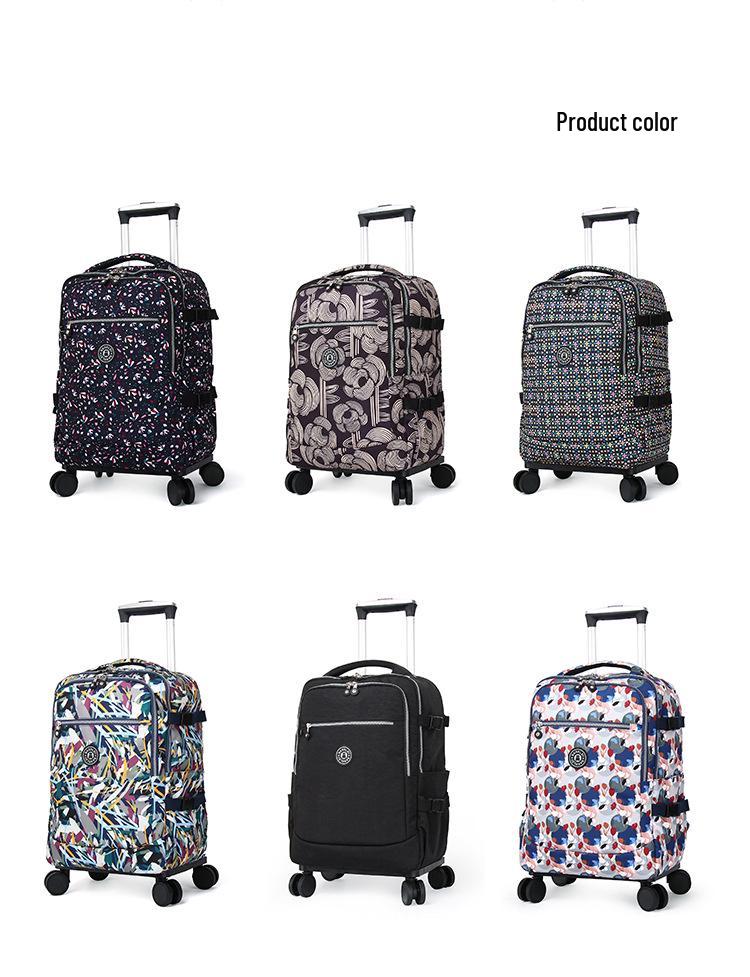 Universell hopfällbar ryggsäcksvagn: Resväska med hjul och stor kapacitet för kortare resor