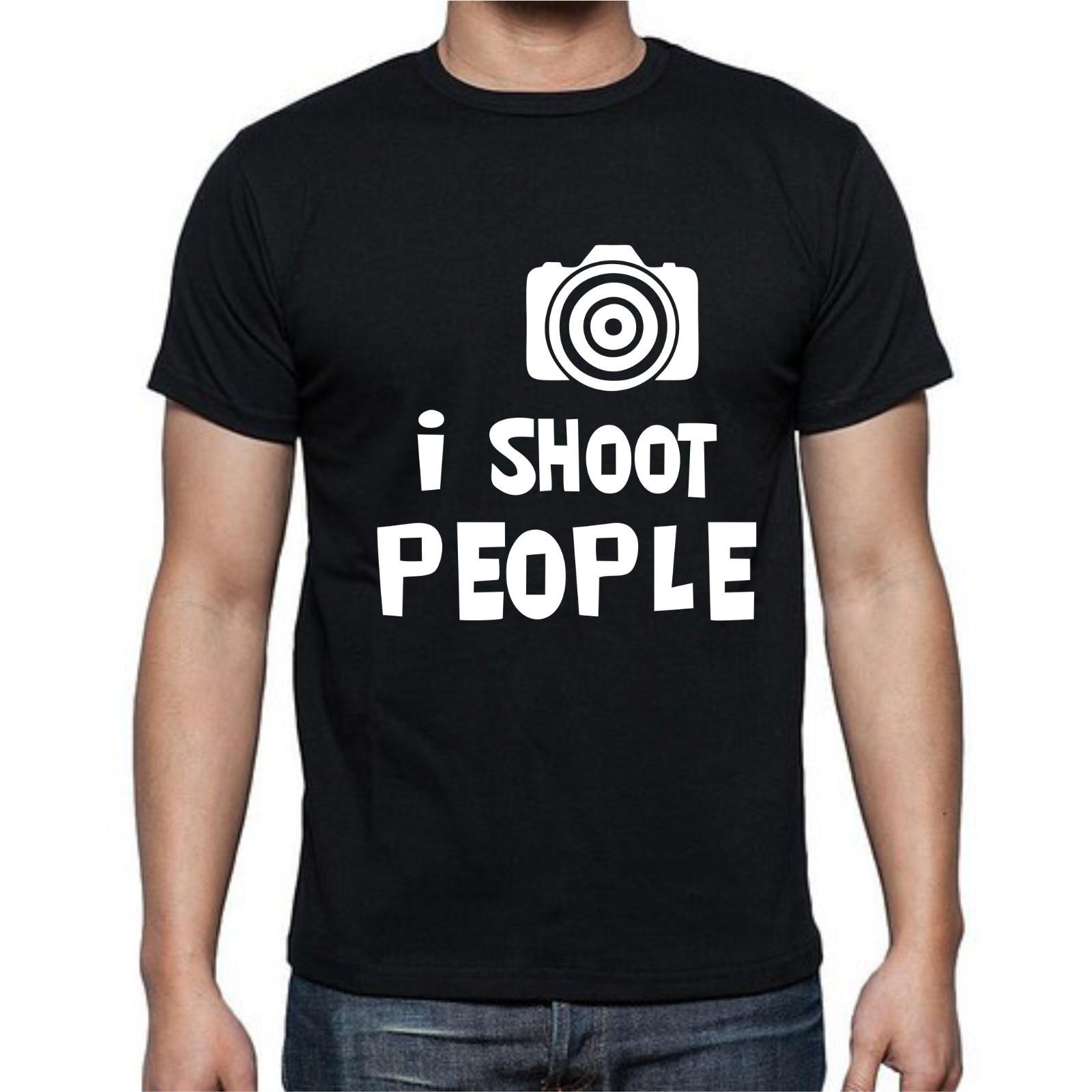 I Shoot People Camera Video Picture Funny T Shirt Mens Womens Tees Top Tee L