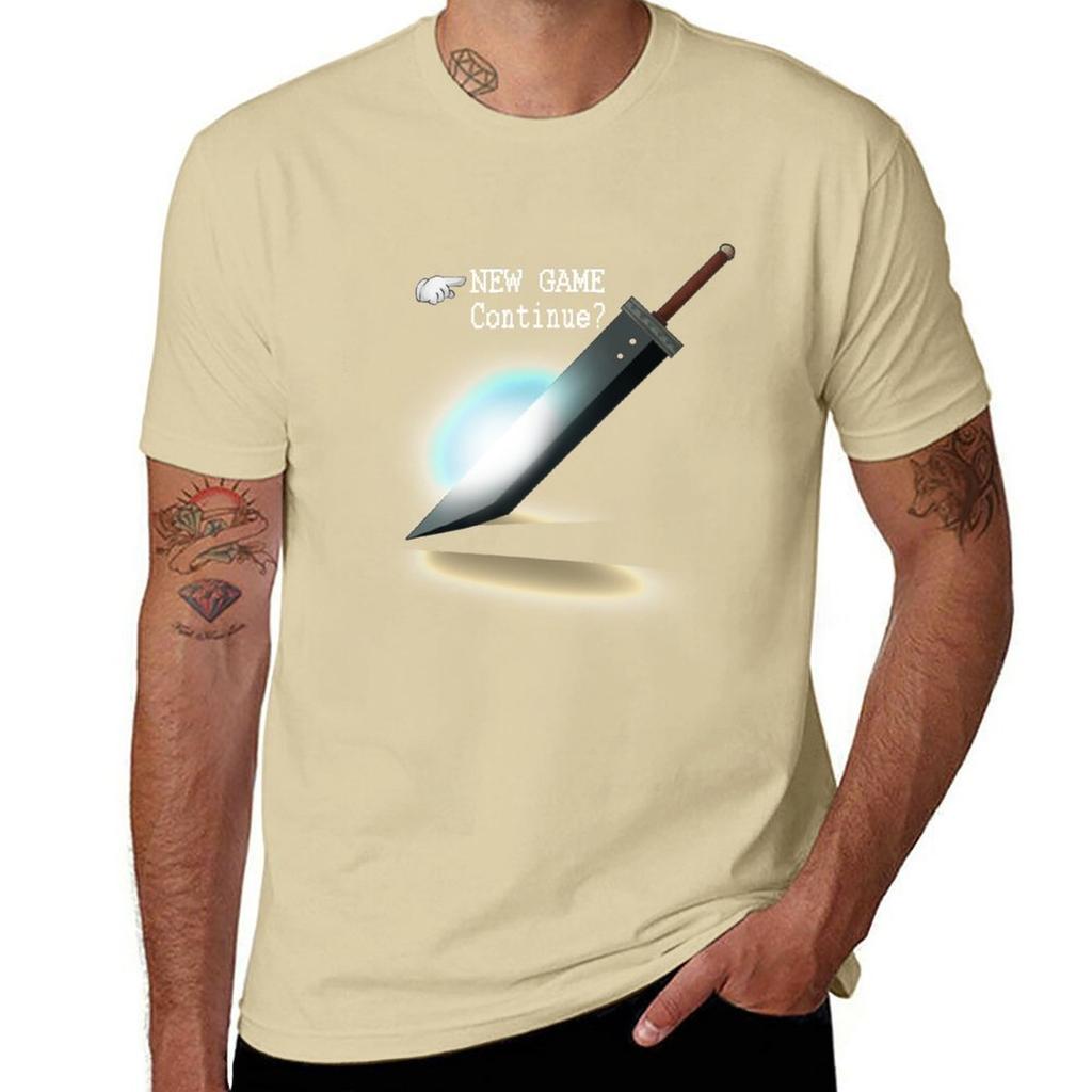 New Game  Continue TShirt summer tops quickdrying Mens t shirts