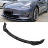3PCS Front Bumper Lip Spoiler Reduce Wind Resistance Abrasion Resistant Replacement for     2017 to 2023