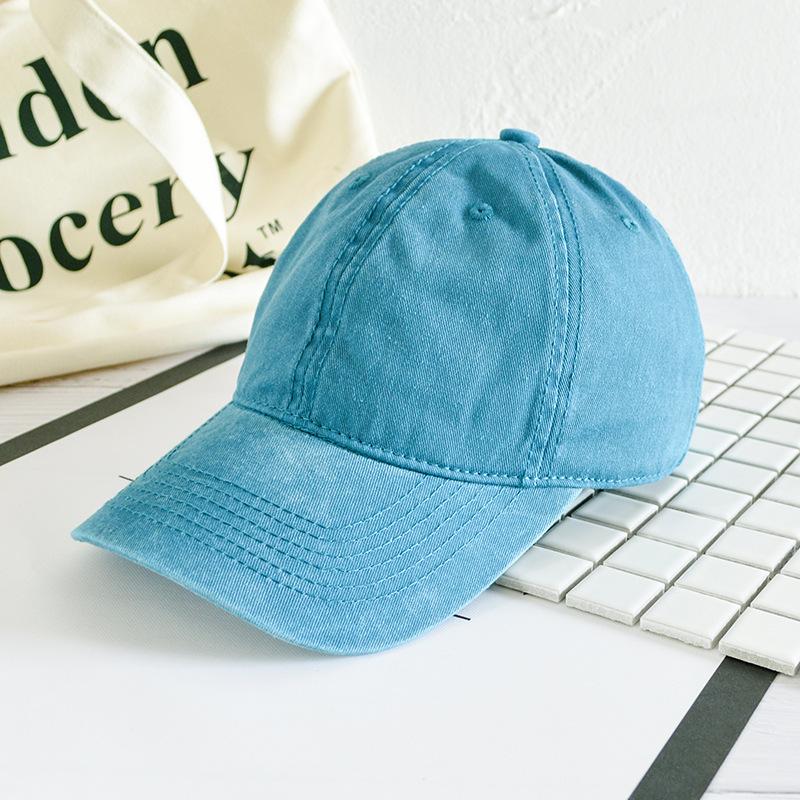 Opraná kachní jazyková čepice Dětská Párová Starý kovbojský materiál Baseballová čepice Dámská Lehké deska Zakřivený kšilt Hip Hop čepice