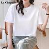 La Chapelle Women's Cropped Loose Short Sleeve T-Shirt
