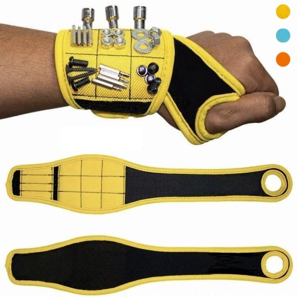 Repair Tool Wristband Toolkit Bag 9 Magnets Wrist Tool Holder Screw Holder Wristband Electrician