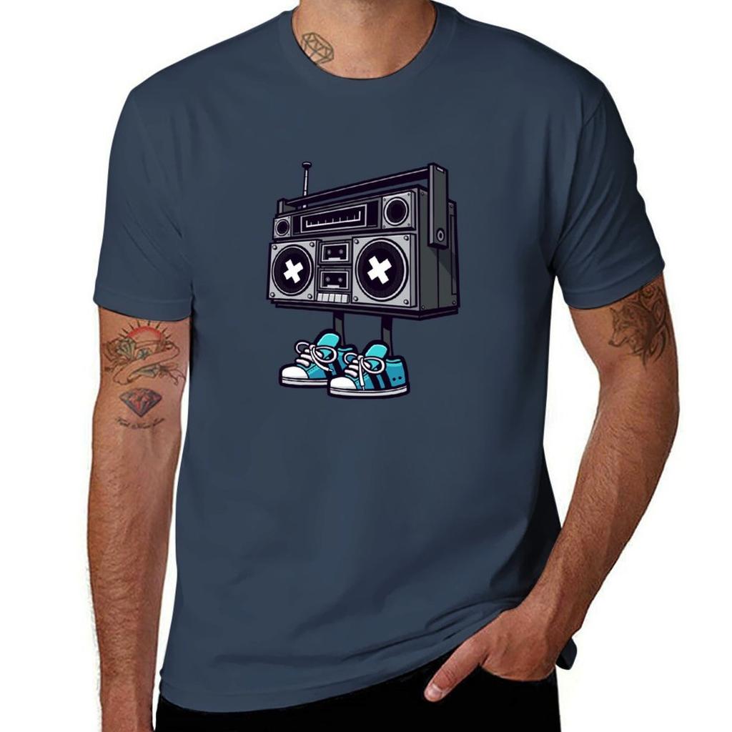 Boom Box Tshirt Moisture Control Sports Tee