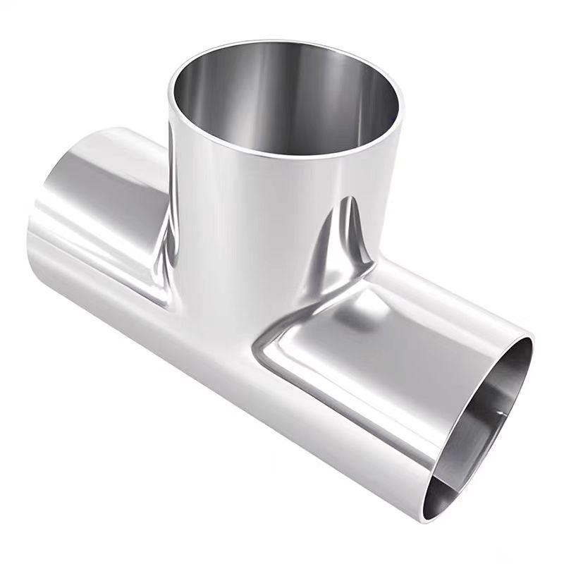 19/25/32/38/45/51/57mm TYPE T Joint Sanitary Pipe OD Butt Weld Tee 3 Way Connection Fittings Polishing 304 Stainless Steel