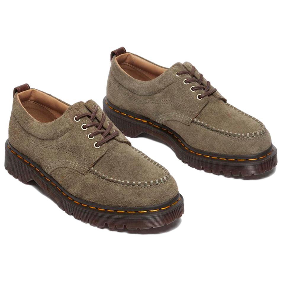 Dr. Martens Work Comfortable Lace-Up Low-Top Casual Shoes Unisex Casual Shoes Olive-Brown 31818396