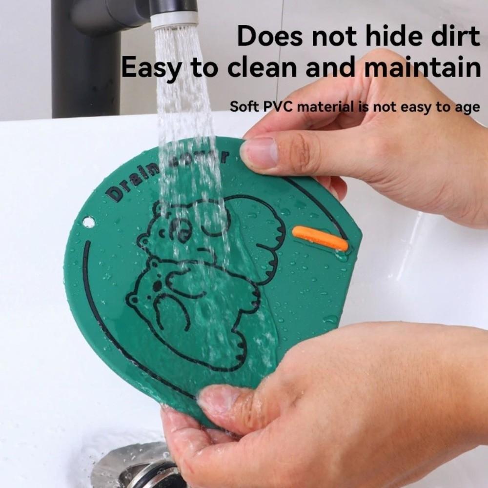 Reusable Silicone Sewer Floor Drain Cover Anti Odor Anti-blocking Bathroom Sink Covers Anti-skid Kitchen Drain Covers Bathroom