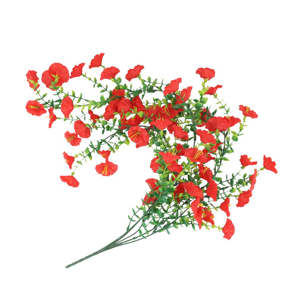 1 Stück künstliche falsche Prunkwinde hängende Wandblumen lebensecht Outdoor-Dekoration hängende künstliche Pflanze für Heimdekoration