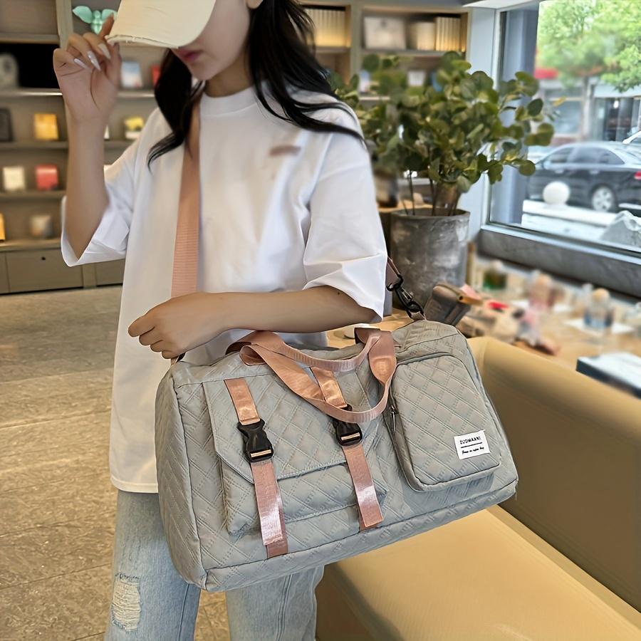 Large capacity travel suitcase, casual nylon fitness bag, portable belt, fitness bag | casual style bag